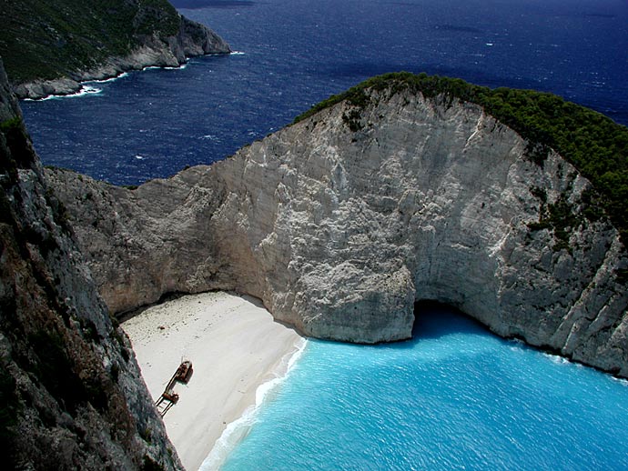 Schmuggler wreck on Zakynthos (Zante)